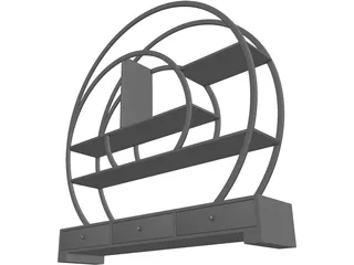 Shelf Very Modern 3D Model