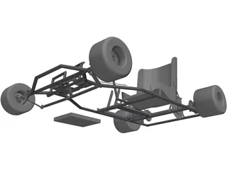 Racing Kart 3D Model