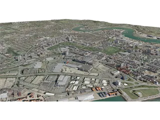 Southampton City (UK) 3D Model