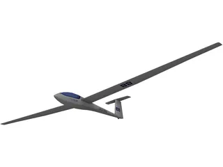 Glasflugel Glider 3D Model