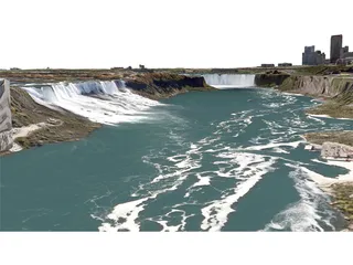 Niagara Falls City 3D Model