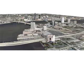 Jacksonville City 3D Model