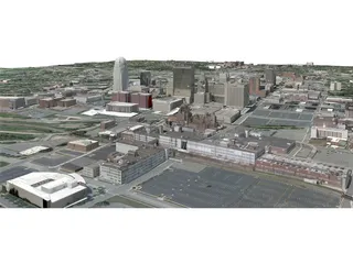 Winston-Salem City 3D Model