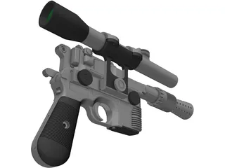Star Wars DL-44 Blaster 3D Model
