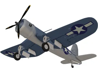 F4U Corsair 3D Model