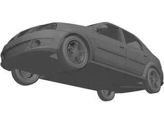 Renault (Dacia) Logan (2008) 3D Model