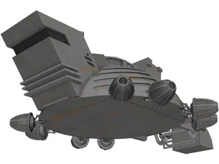 Dune Harvester 3D Model