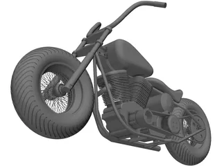 Turk Motorcycle 3D Model