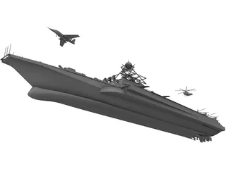 Aircraft Carrier KBNS 3D Model