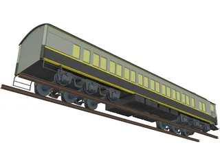 Canadian Parlor Car 3D Model