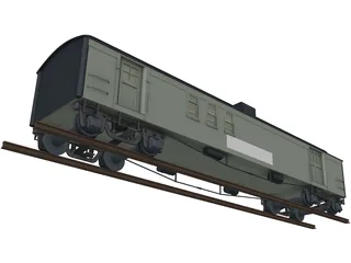 Canadian Mail Car 3D Model