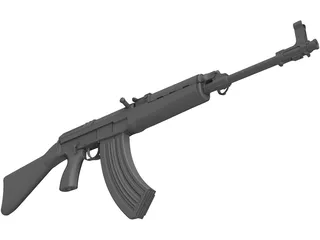 VZ58 Automatic Gun 3D Model