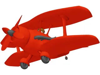 Toy Airplane 3D Model