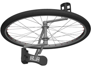 Unicycle 3D Model