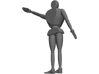 Anthropomorphic Man 3D Model