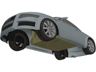Audi Nuvolari Quattro Concept 3D Model