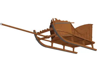 American Sleigh 3D Model