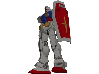 Gundam rx78 3D Model