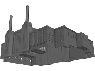 Battersea Power Station 3D Model