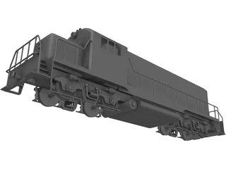 Chinese Train Engine 3D Model