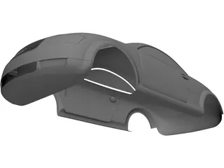 Audi TT Body 3D Model