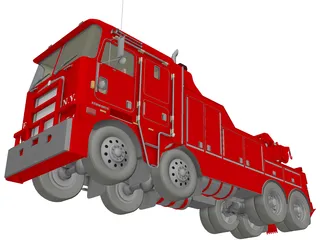 Kenworth K100 Fire Wrecker 3D Model