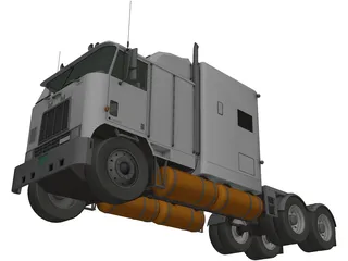 International 9600 Cabover 3D Model