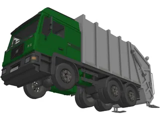 Volvo TH5 Garbage Truck 3D Model