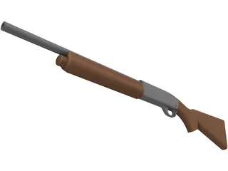 Remington 11-87 Police 3D Model