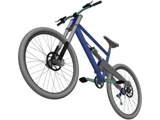 Bicycle Professional Downhill 3D Model