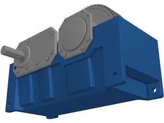 Speed Reducer Explode 3D Model