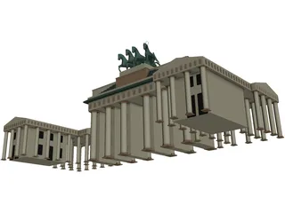 Brandenburg Gate Berlin 3D Model