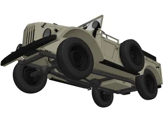 GAZ 69 3D Model