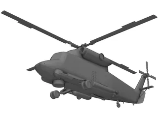 Kaman SH-2 Seasprite 3D Model
