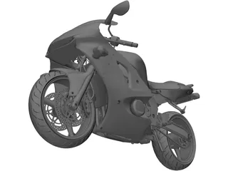 Kawasaki ZX6-R J1 3D Model