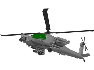 Boeing AH-64 Apache 3D Model