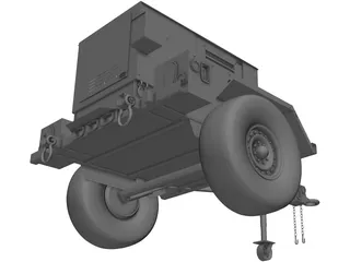 Military Mobile Generator 3D Model