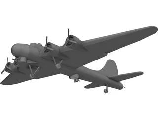 Boeing B-17 Flying Fortress 3D Model