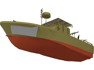 Patrol Boat 3D Model