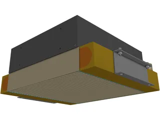 Hydraulic Oil Cooler 3D Model