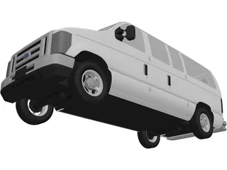 Ford E150 (2009) 3D Model