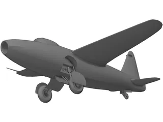 Heinkel He 178 3D Model