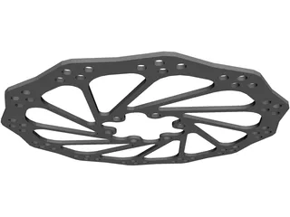 Mountain Bike Brake Rotor 3D Model