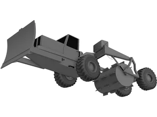 Tree Breaking Modified Truck 3D Model