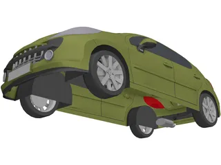 Peugeot 207 5-doors 3D Model