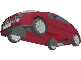 Peugeot 207 3-doors 3D Model