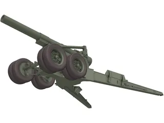 M115 Howitzer 3D Model