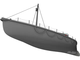 41ft Watson Class Lifeboat  3D Model