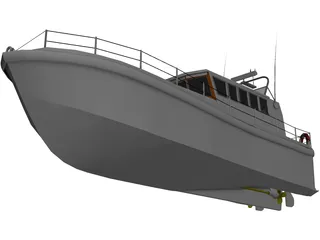 Mersey Class Lifeboat 3D Model