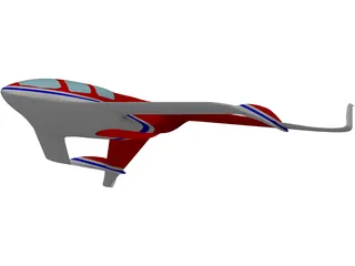 Experimental VTOL Plane 3D Model